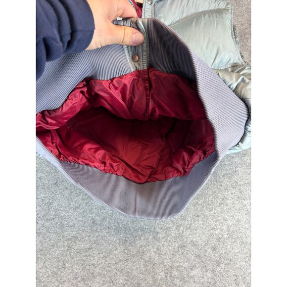 Woolrich Puffer Vest Mens Large Blue Snap Button Insulated Winter Gorpcore - Picture 6 of 8